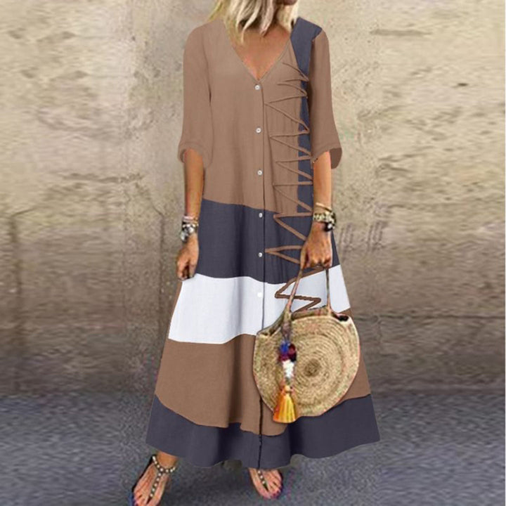 Vestido largo elegante y a la moda de ALTHAIA