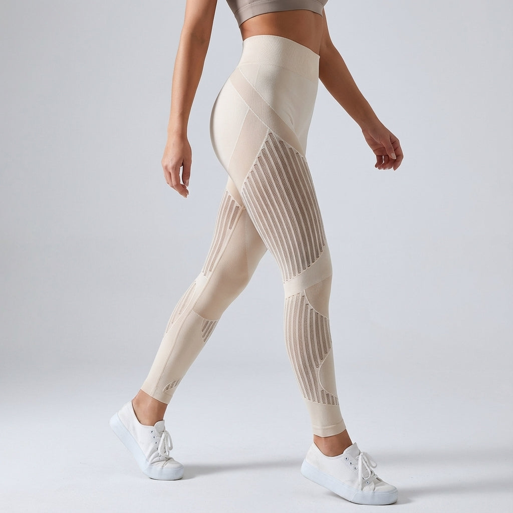 Leggings de compression sportifs pour femmes avec élasthanne, respirants pour l'été 2026