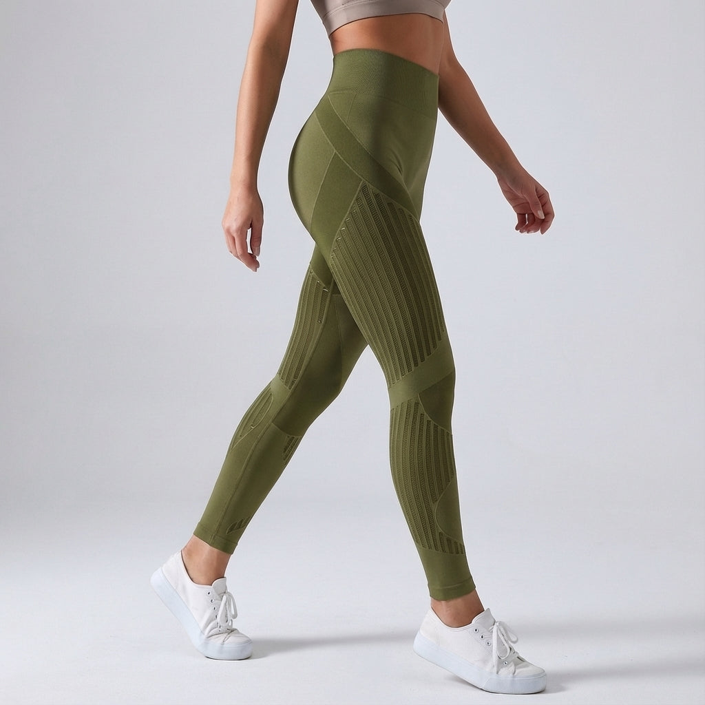 Leggings de compression sportifs pour femmes avec élasthanne, respirants pour l'été 2026