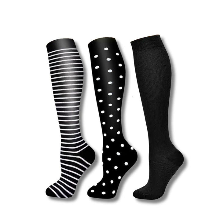 Chaussettes de compression pour jambes fatiguées avec un soutien léger pour femmes