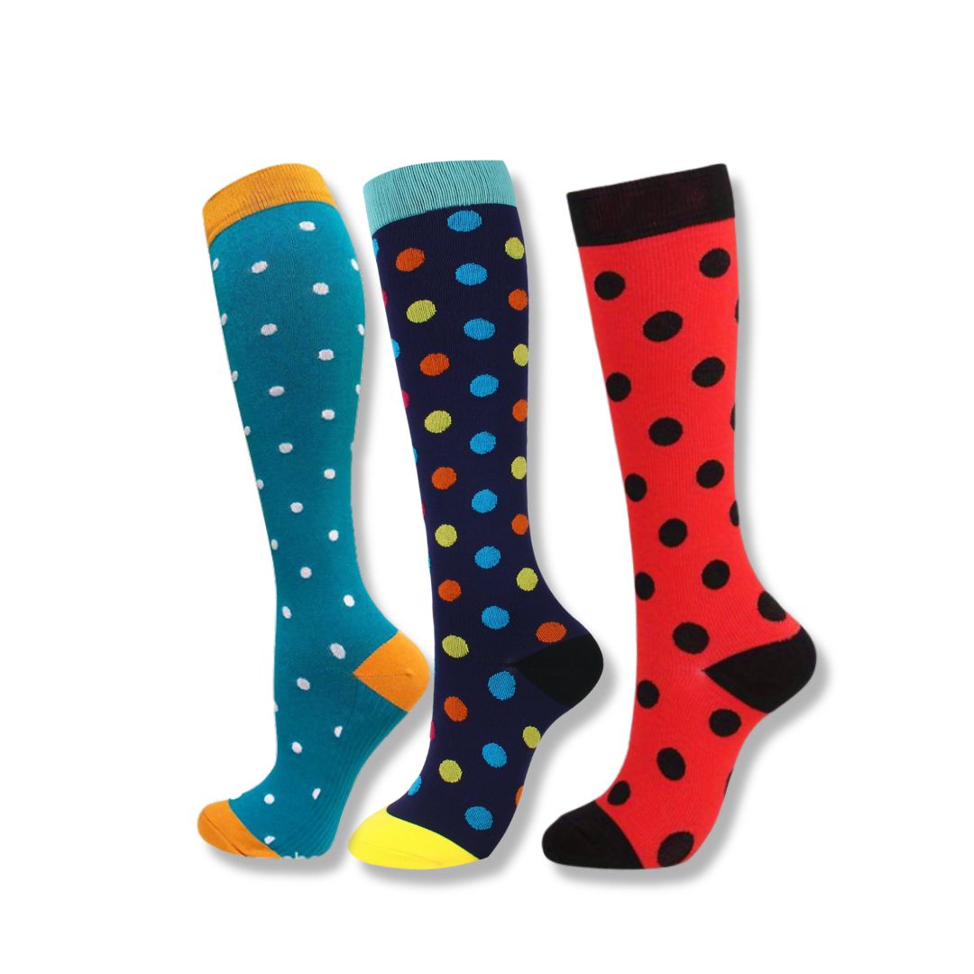 Chaussettes de compression pour jambes fatiguées avec un soutien léger pour femmes