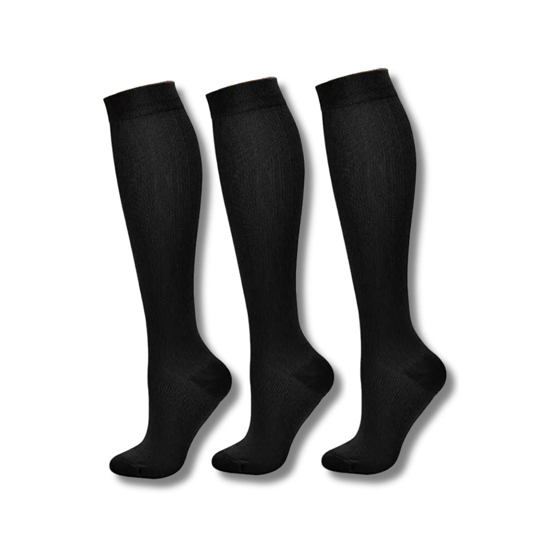 Chaussettes de compression pour jambes fatiguées avec un soutien léger pour femmes