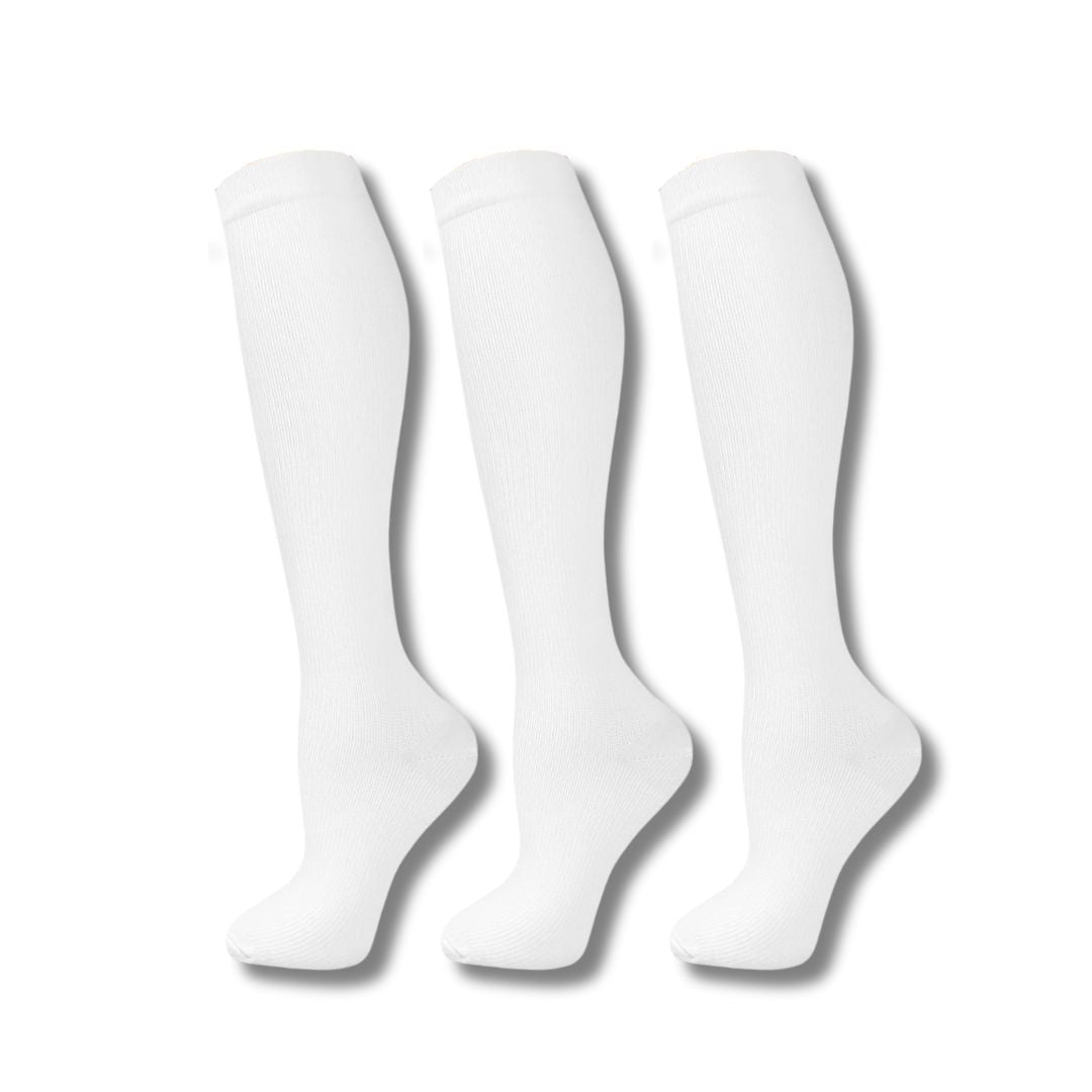 Chaussettes de compression pour jambes fatiguées avec un soutien léger pour femmes