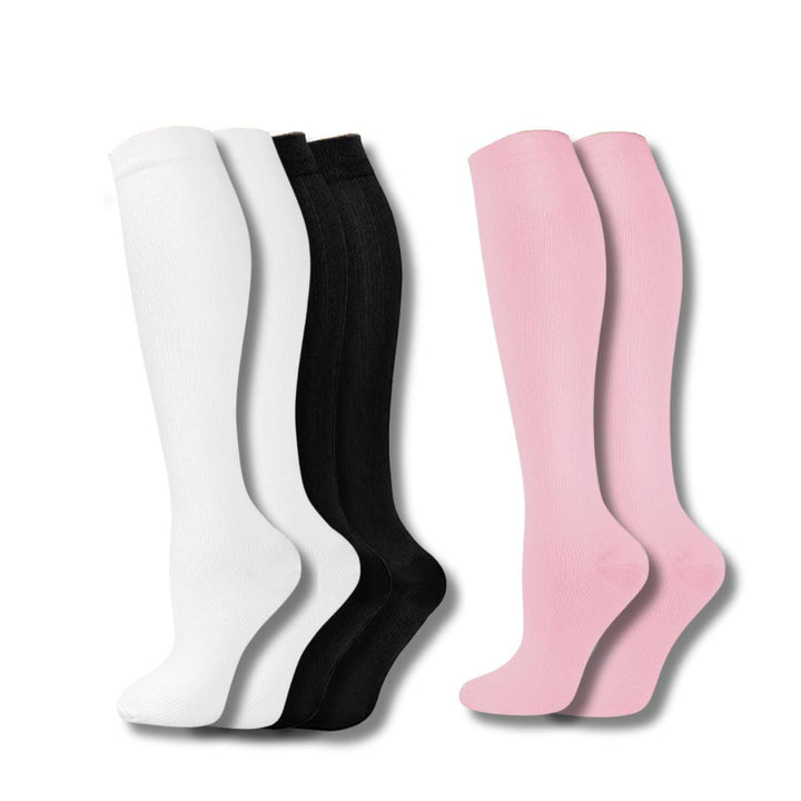 Chaussettes de compression pour jambes fatiguées avec un soutien léger pour femmes