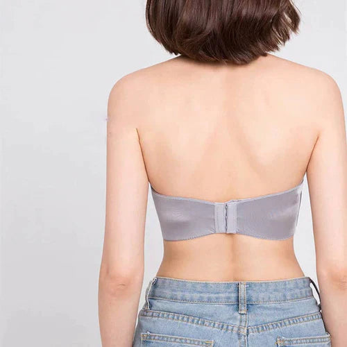 Soutien-gorge autoportant sans couture d'été push-up sans bretelles en coton