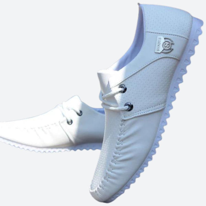 Pantofi albi eleganți și respirabili pentru bărbați - Marlo