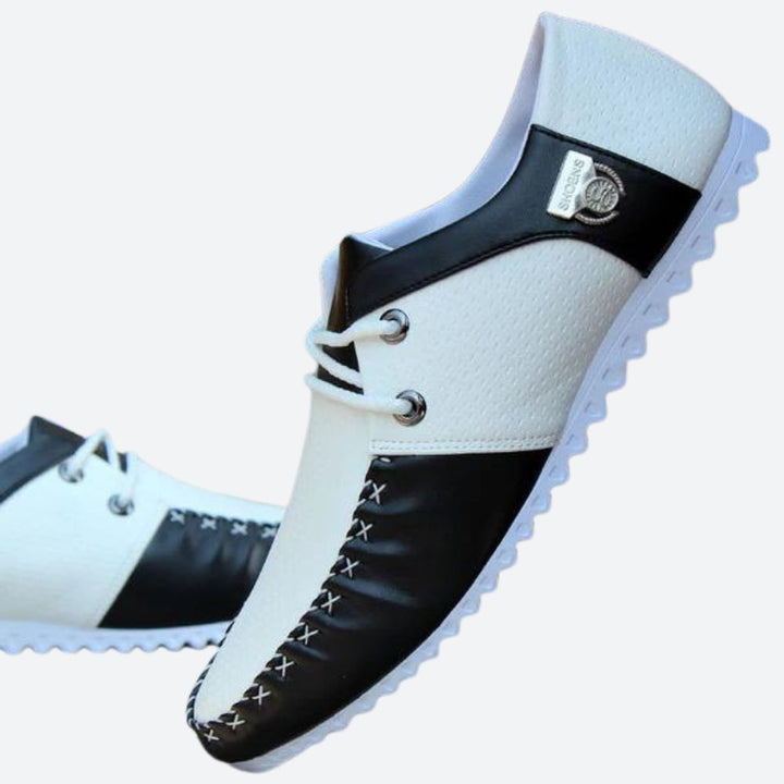 Pantofi albi eleganți și respirabili pentru bărbați - Marlo