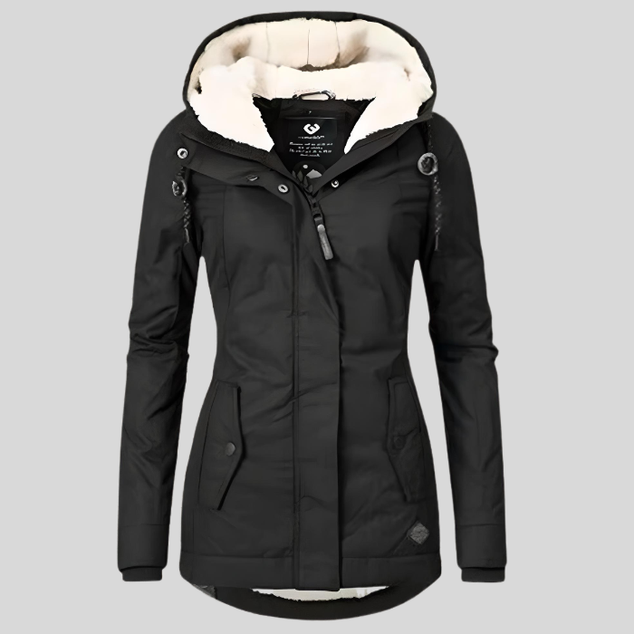 Hélène™ - Cappotto Impermeabile Foderato in Fleece