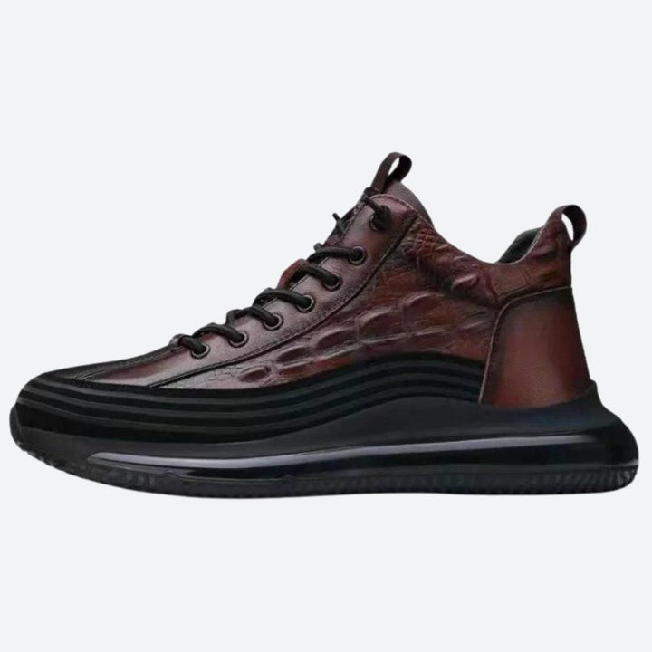 Elegant cowhide leather men's shoes with comfortable air cushions - Mees