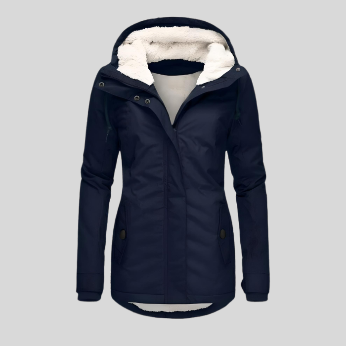 Hélène™ - Cappotto Impermeabile Foderato in Fleece