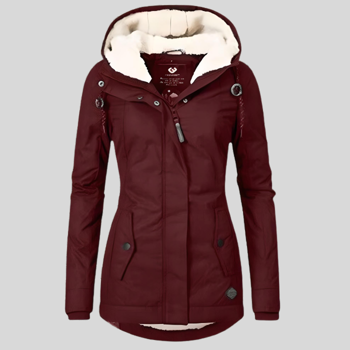Hélène™ - Cappotto Impermeabile Foderato in Fleece