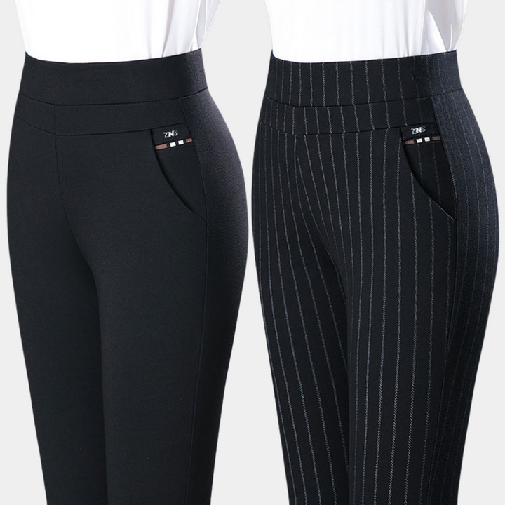 Margot - Pantaloni elastici de lux cu talie înaltă