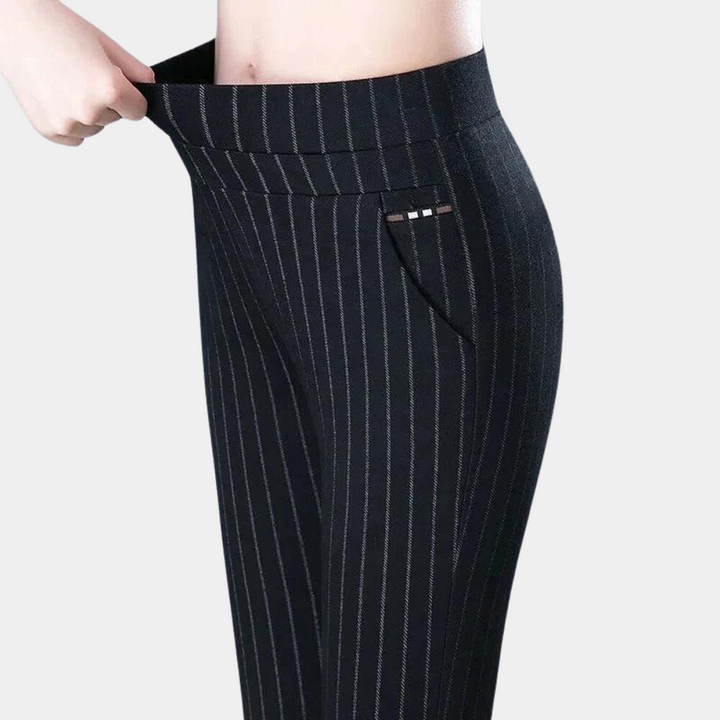 Margot - Pantaloni elastici de lux cu talie înaltă
