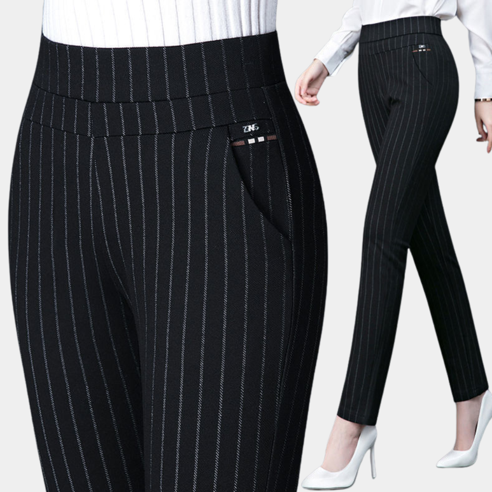 Margot - Pantaloni elastici de lux cu talie înaltă