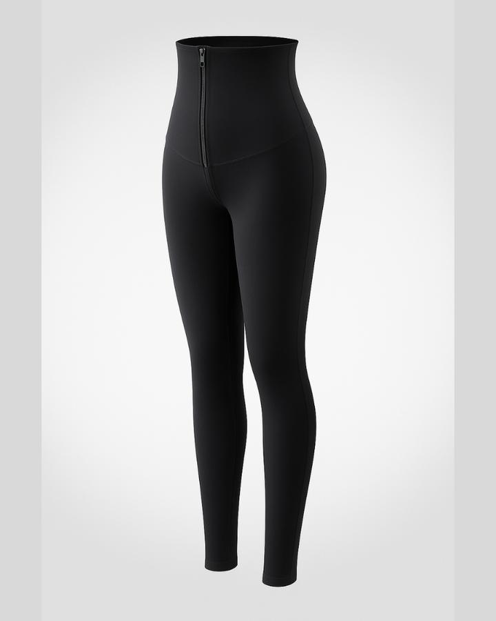 Leggings de sport pour femmes en polyester à taille haute pour l'été, ceinture en néoprène