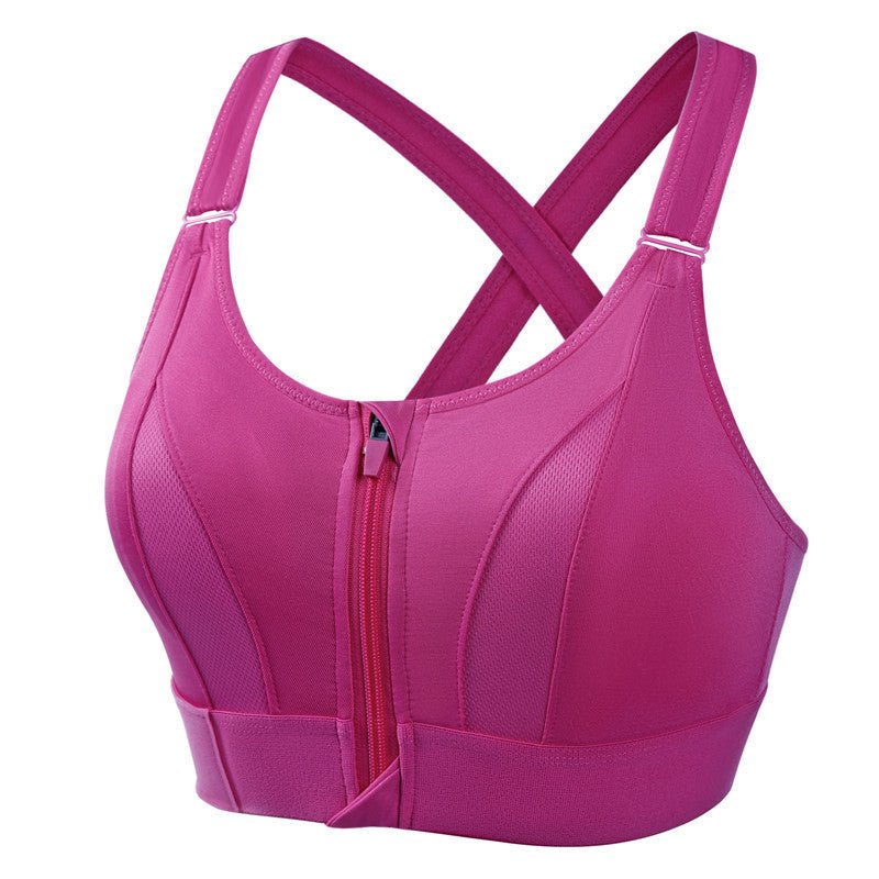 Brassière de sport haut maintien été respirante en polyester fitness running yoga