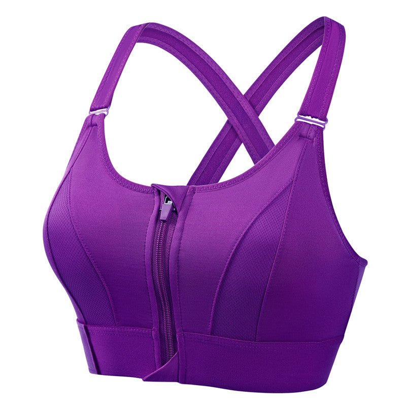 Brassière de sport haut maintien été respirante en polyester fitness running yoga