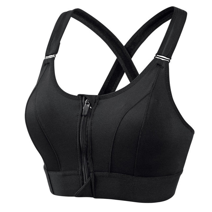 Brassière de sport haut maintien été respirante en polyester fitness running yoga