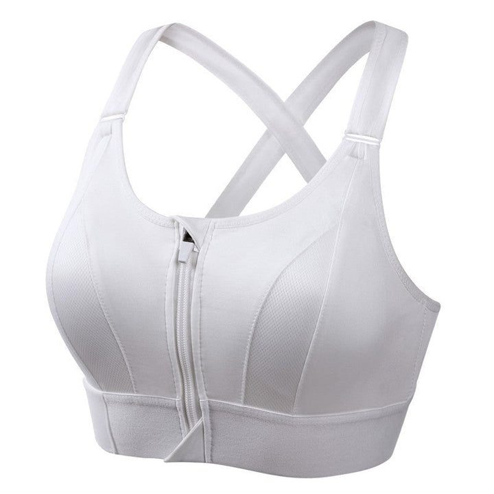 Brassière de sport haut maintien été respirante en polyester fitness running yoga