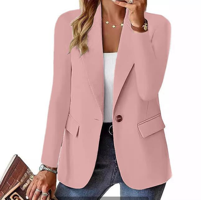 Veste pour femme élégante et formelle pour l’automne, blazer classique pour le travail et le quotidien