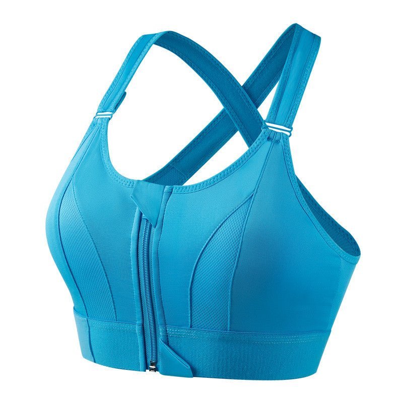 Brassière de sport haut maintien été respirante en polyester fitness running yoga