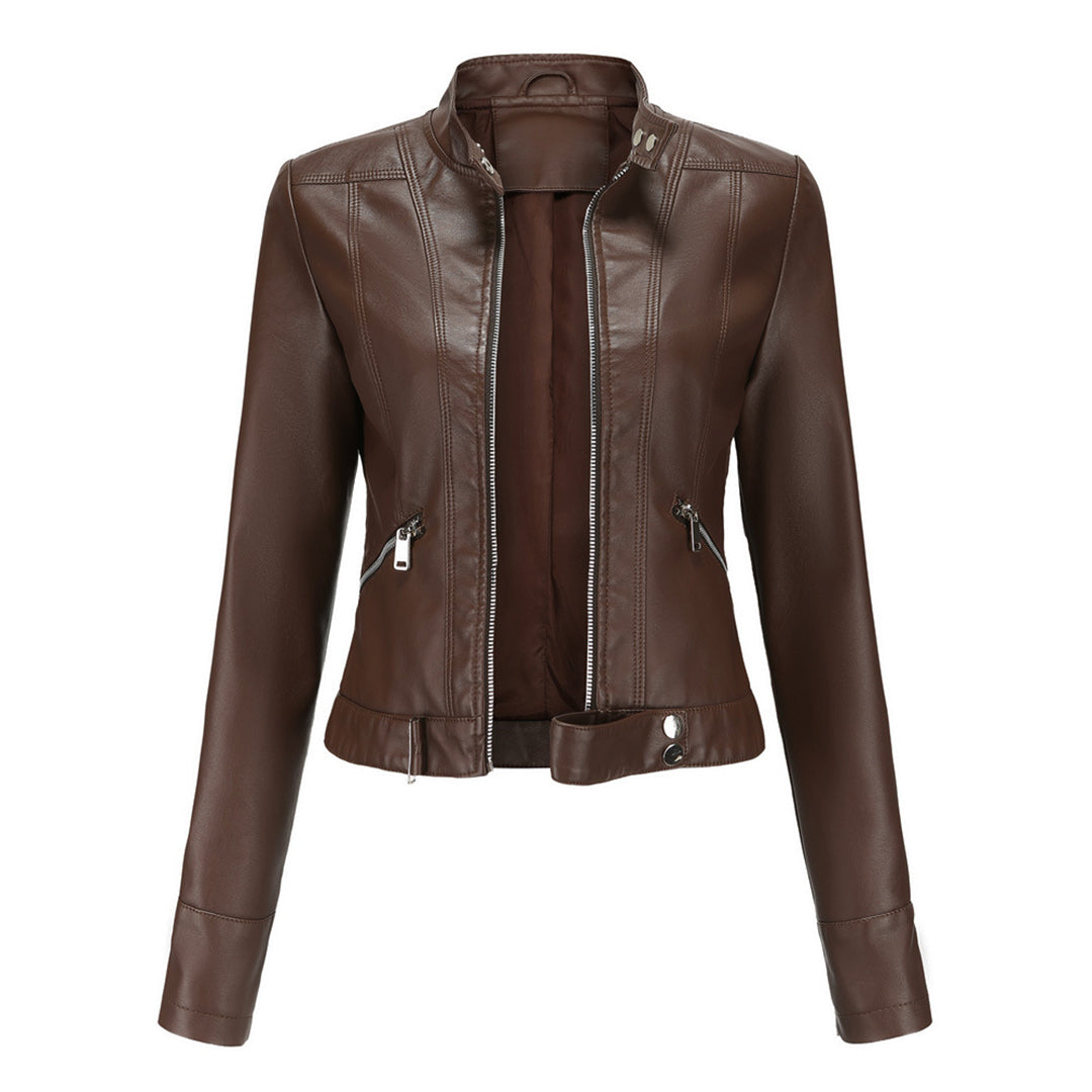Veste courte en cuir pour femme - OXANA