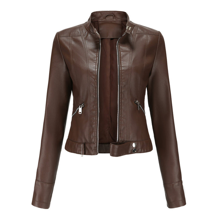 Veste courte en cuir pour femme - OXANA