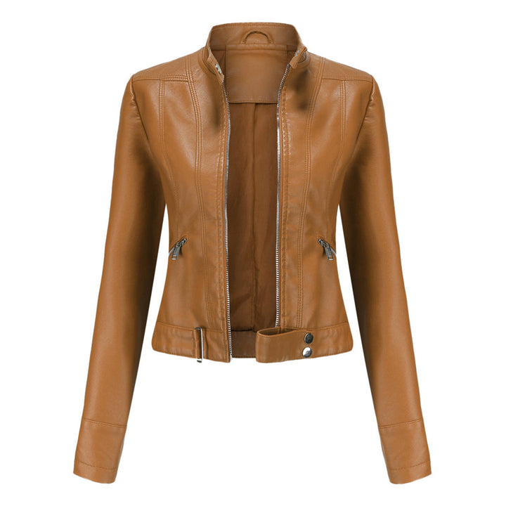 Veste courte en cuir pour femme - OXANA