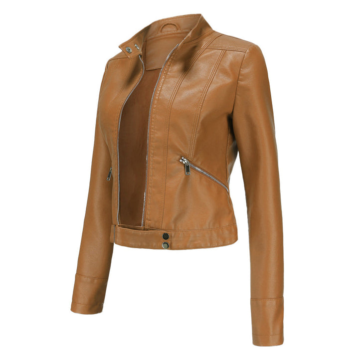 Veste courte en cuir pour femme - OXANA
