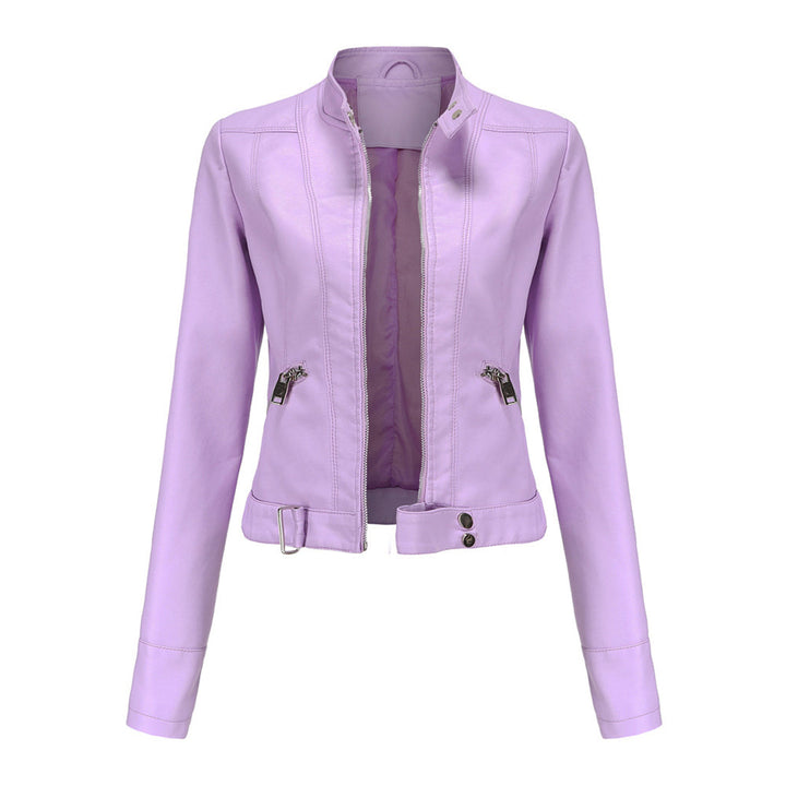 Veste courte en cuir pour femme - OXANA