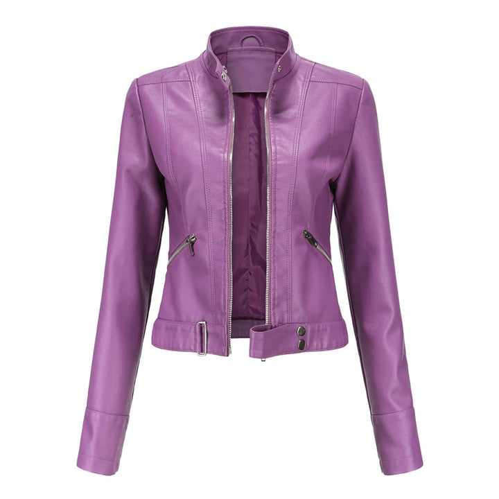 Veste courte en cuir pour femme - OXANA