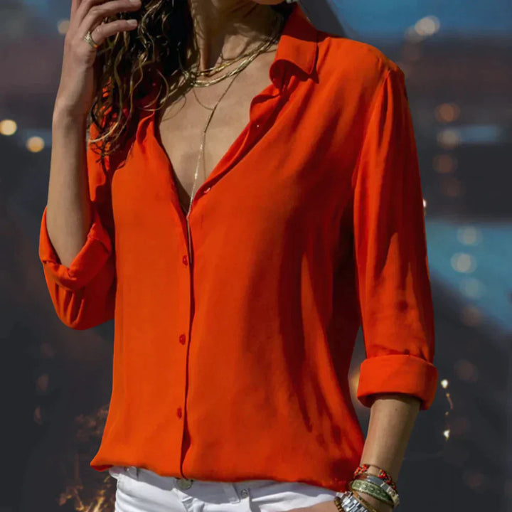 Julia - Elegant Satin Blouse for Women, Perfect for Every Occasion