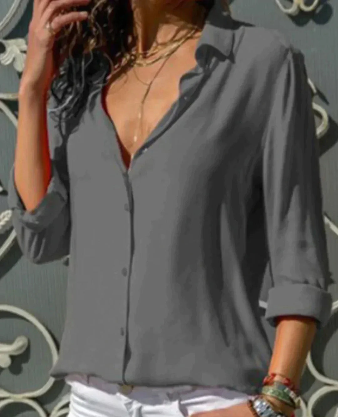 Julia - Elegant Satin Blouse for Women, Perfect for Every Occasion
