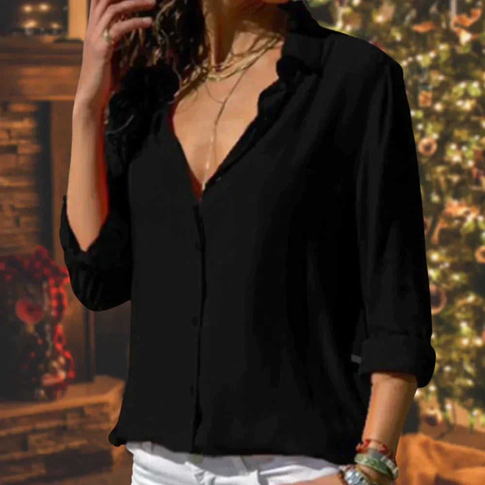 Julia - Elegant Satin Blouse for Women, Perfect for Every Occasion