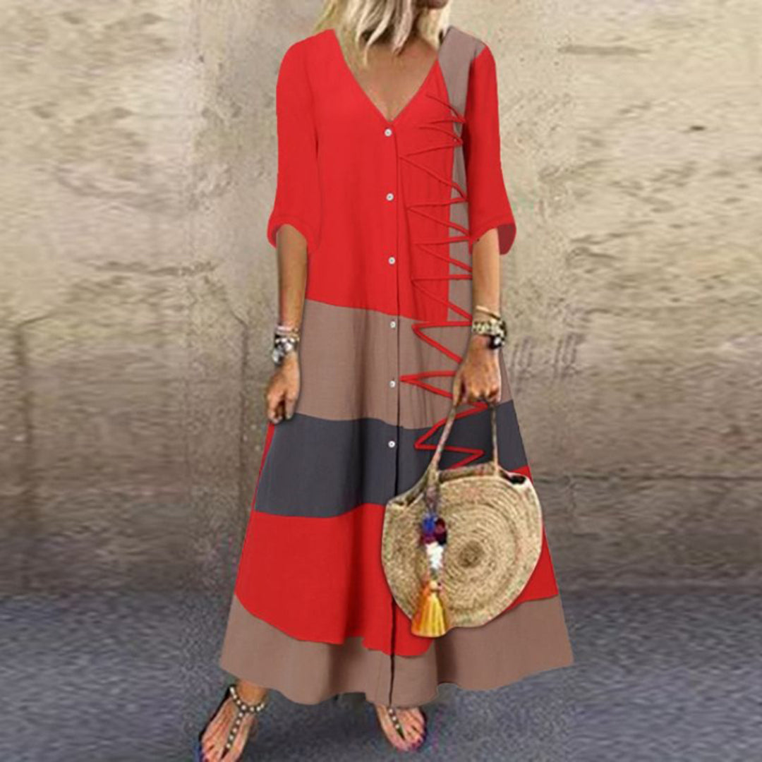 Vestido largo elegante y a la moda de ALTHAIA