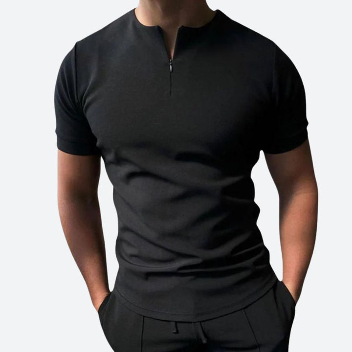 Camiseta con cremallera elegante para hombres - Oscar para un look casual