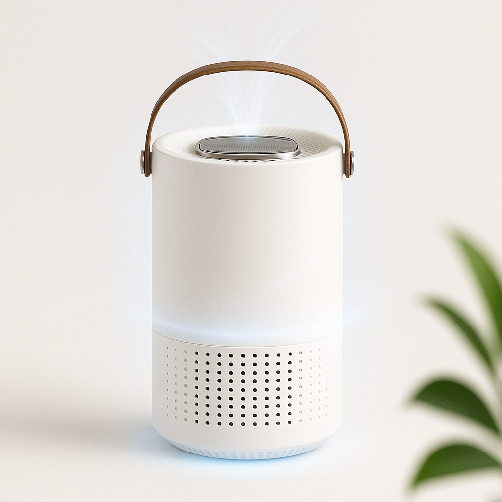 Purificateur d'air compact avec filtre HEPA pour chambre et bureau