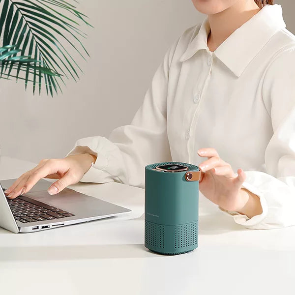 Purificateur d'air compact avec filtre HEPA pour chambre et bureau