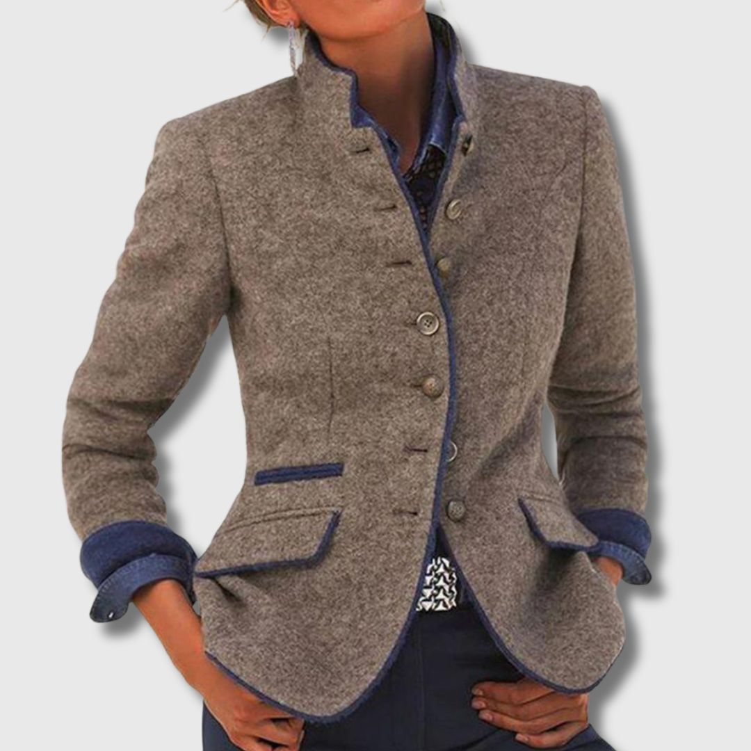 Blazer da donna in lana, aderente ed elegante, per l’autunno