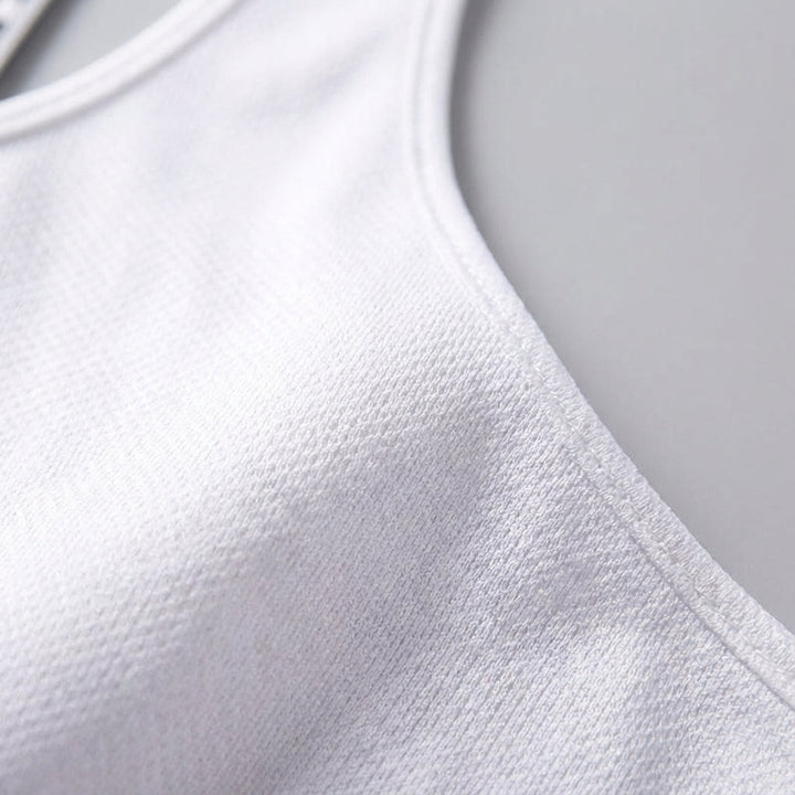 T-shirt de sport en élasthanne respirant dos nu été 2026