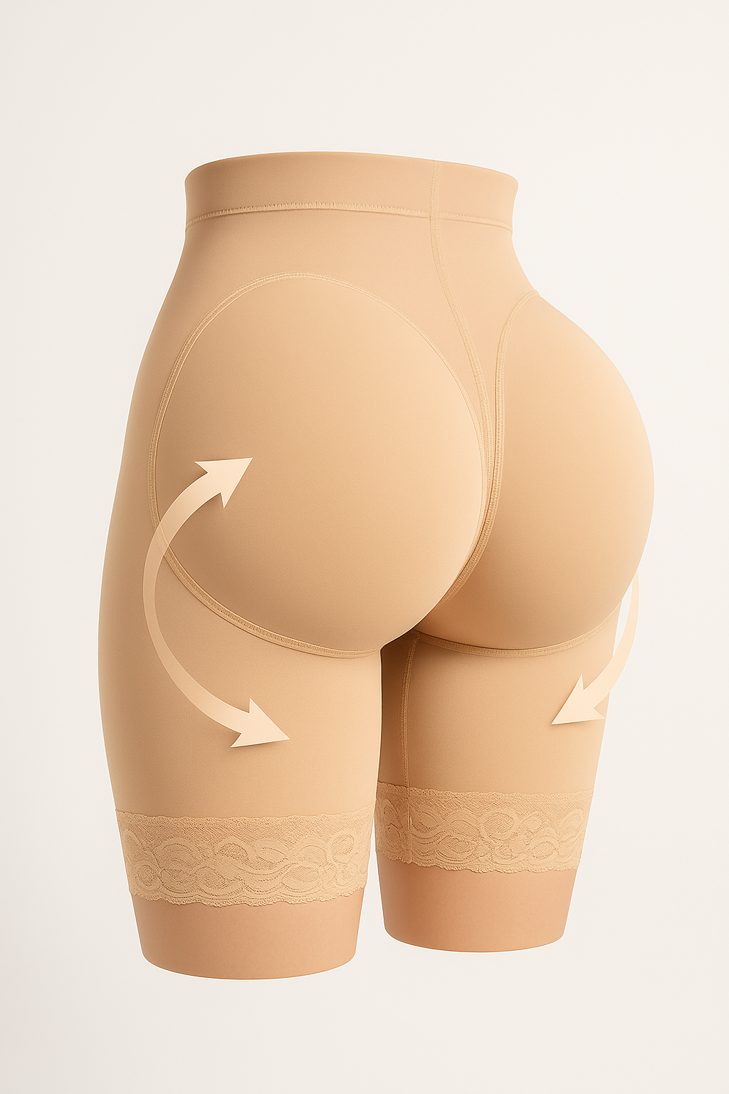 Slimming cotton shorts for women for summer, with a lifting effect