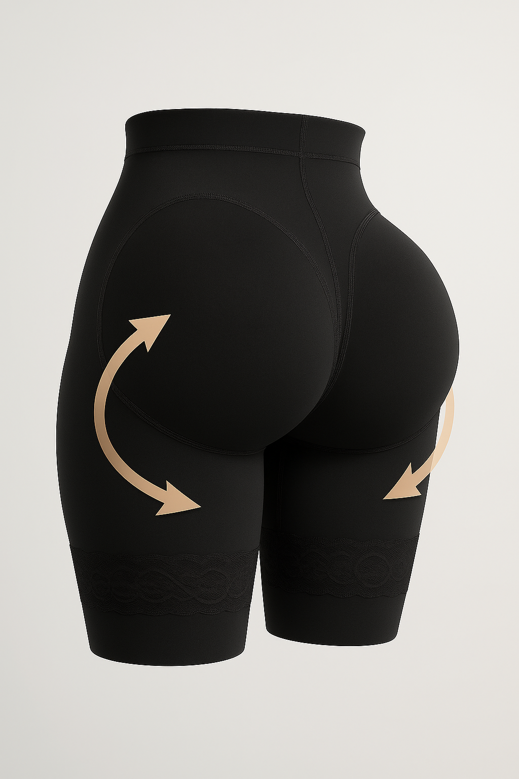 Slimming cotton shorts for women for summer, with a lifting effect