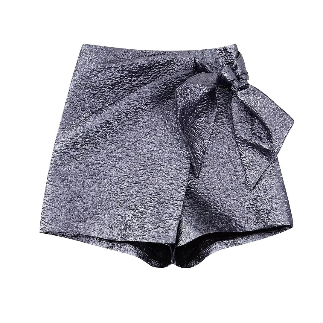 Shane - Short stylé avec nœud pour femmes