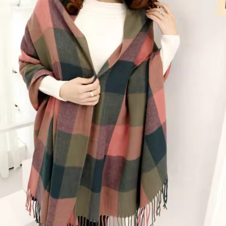 Écharpe en cachemire pour femme douce et chaude automne-hiver élégante