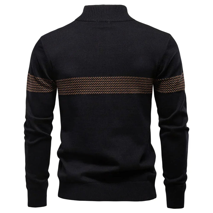 Pull en maille à fermeture éclair courte | Confort et style moderne