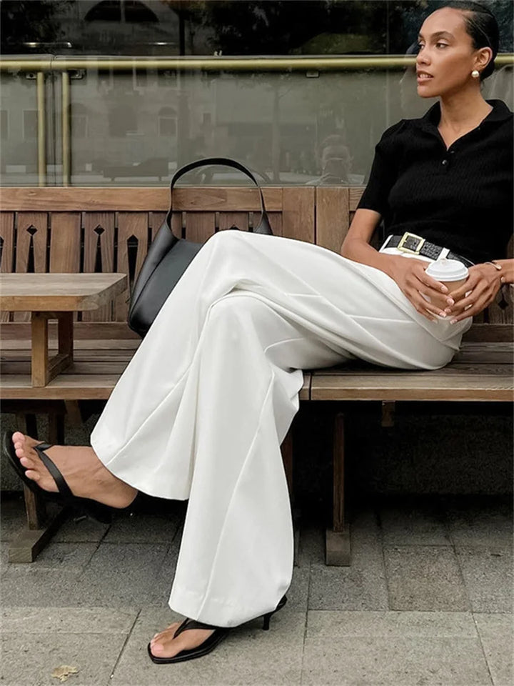 Olivia | Eleganckie białe spodnie chino na ponadczasowy look