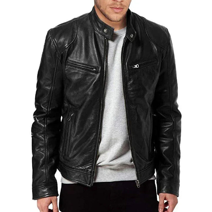 Veste de moto pour femme pour l’automne, veste de mi-saison zippée pour des looks quotidiens