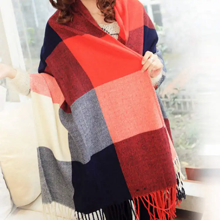 Écharpe en cachemire pour femme douce et chaude automne-hiver élégante