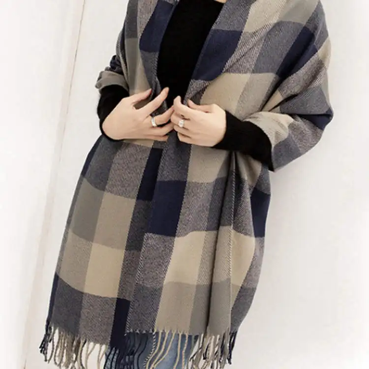 Écharpe en cachemire pour femme douce et chaude automne-hiver élégante
