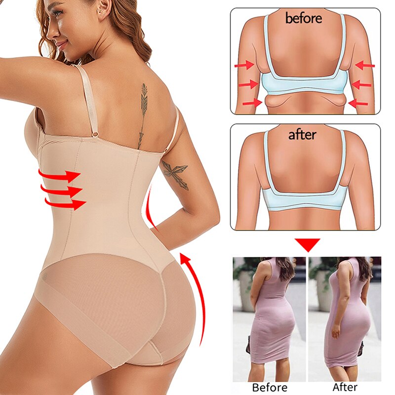 Body gainant d'été sans couture en coton, à porter sous une robe